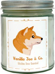 Vanilla Joe & Co. Shiba Inu Santal Candle, 9-oz jar