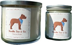 Vanilla Joe & Co. Rescue Rose Candle, 9-oz jar