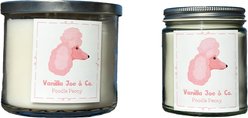 Vanilla Joe & Co. Poodle Peony Candle, 9-oz jar