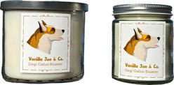 Vanilla Joe & Co. Corgi Cotton Blossom Candle, 18-oz jar