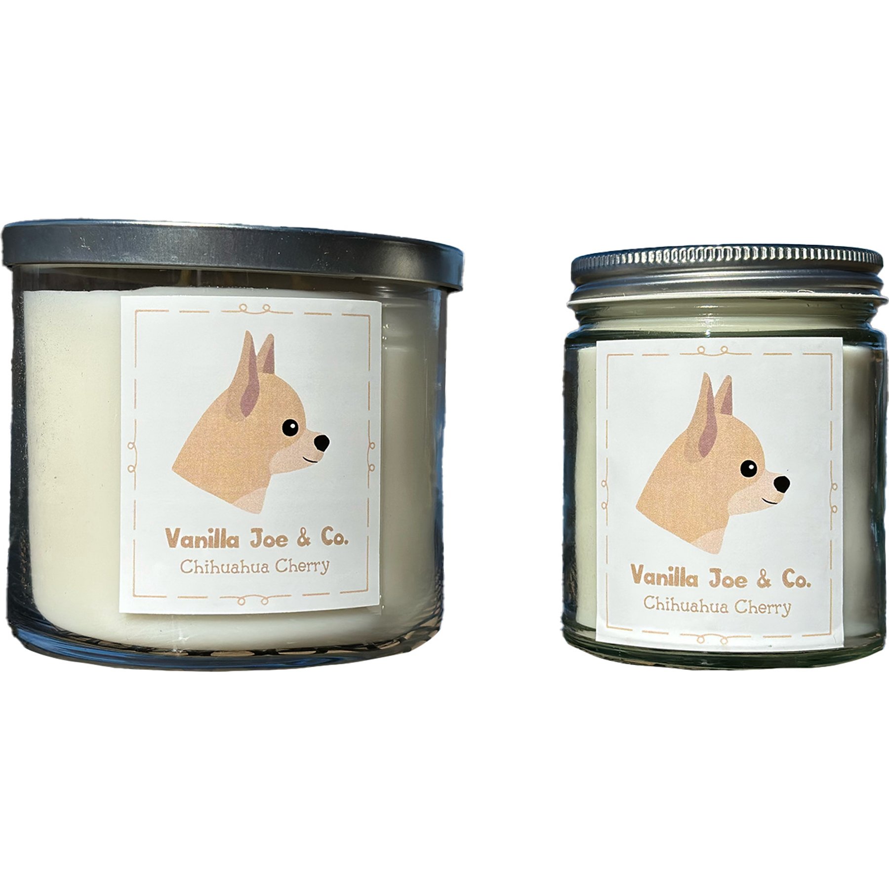Vanilla Joe & Co. Chihuahua Cherry Candle, 9-oz jar