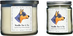 Vanilla Joe & Co. Cattle Dog Crème Brûlée Candle, 9-oz jar