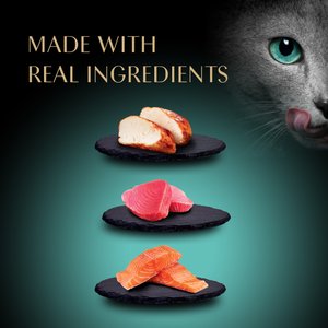 Sheba Premium Puree Variety Pack Chicken, Salmon & Tuna Flavor Grain-Free Lickable Cat Treats, 0.49-oz tube, 24 count