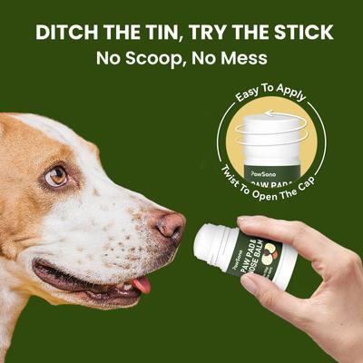 Show full view: PawSono Lick-Safe Dog Paw & Nose Balm with Coconut Oil, 1.7-oz stick slide 6 of 9
