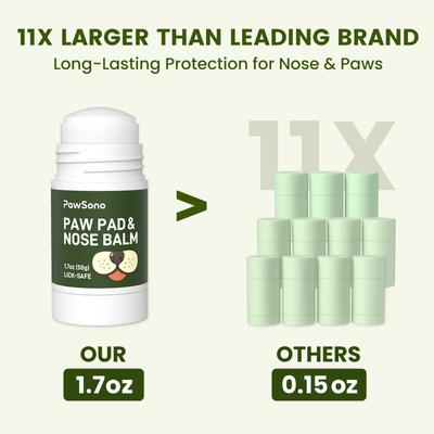 Show full view: PawSono Lick-Safe Dog Paw & Nose Balm with Coconut Oil, 1.7-oz stick slide 7 of 9
