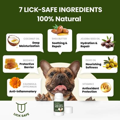 Show full view: PawSono Lick-Safe Dog Paw & Nose Balm with Coconut Oil, 1.7-oz stick slide 3 of 9