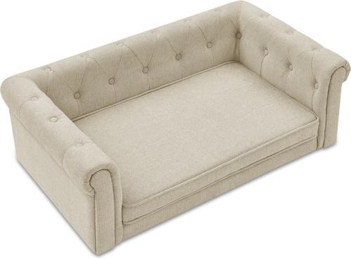 Show full view: Bencmate Elevated Sofa Bed for Small & Medium Dogs, Beige, 40 x 23 x 14-in slide 8 of 8