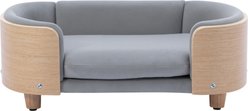 Bencmate Modern Sofa Bed for Small & Medium Dogs & Cats, Grey, 26.38 x 16.14 x 9.84-in