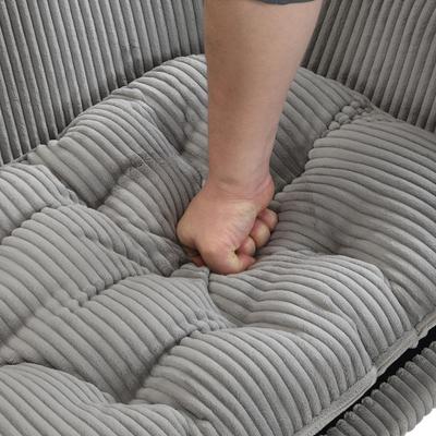 Show full view: Bencmate Corduroy Couch Elevated Dog & Cat Bed with Wood Legs, 30.25 x 21.75 x 14-in, Grey slide 8 of 9