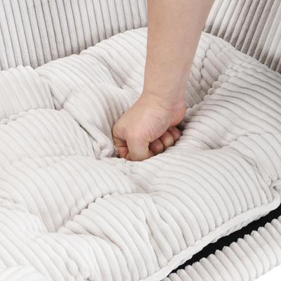 Show full view: Bencmate Corduroy Couch Elevated Dog & Cat Bed with Wood Legs, 30.25 x 21.75 x 14-in, Beige slide 9 of 9