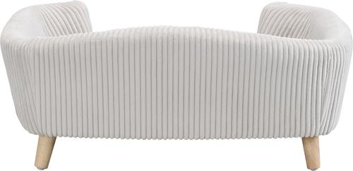 Show full view: Bencmate Corduroy Couch Elevated Dog & Cat Bed with Wood Legs, 30.25 x 21.75 x 14-in, Beige slide 7 of 9