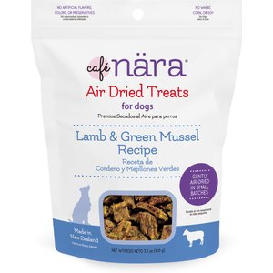 Cafe Nara Lamb & Green Mussel Air Dried Dog Treats, 3.5-oz bag