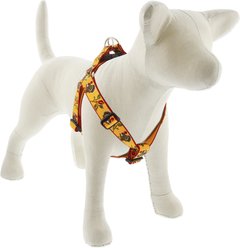 LupinePet Thanksgiving Turkeys Adjustable Step In Dog Harness, Turkey Trot, Large: 24 to 38-in chest girth, 1-in wide