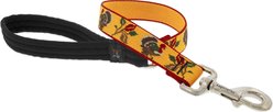 LupinePet Thanksgiving Turkeys Padded Handle Dog Leash, Turkey Trot, Short: 2-ft long, 1-in wide