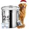 Show in main carousel: UPSKY Stainless Steel Airtight 1 Large & 2 Small Dog & Cat Food Storage Containers with Scoop, 25-lb slide 1 of 7