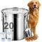 Show in main carousel: UPSKY Stainless Steel Airtight 1 Large & 2 Small Dog & Cat Food Storage Containers with Scoop, 20-lb slide 1 of 8
