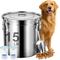 Show in main carousel: UPSKY Stainless Steel Airtight 1 Large & 2 Small Dog & Cat Food Storage Containers with Scoop, 15-lb slide 1 of 8
