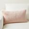 Show in main carousel: Allisandro Vegan Faux Fur Chinchilla Pillow Cover, Pink, 12 x 20-in slide 1 of 1