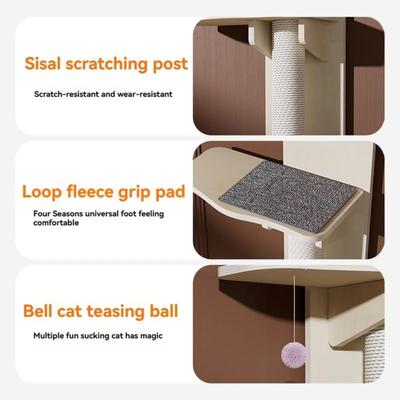 Show full view: NonoPets Over-the-Door Cat Climbing Tower slide 3 of 5