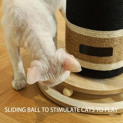 NonoPets Champagne Bottle 24.8-in Hemp Cat Scratching Post, Without Ball Tunnel slide 2 of 8