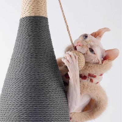 Show full view: NonoPets Champagne Bottle 24.8-in Hemp Cat Scratching Post, with Ball Tunnel slide 5 of 7