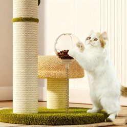NonoPets Palm Tree Cat Tower Tropical Cat Scratching Post & Cozy Lounge, Large slide 2 of 5