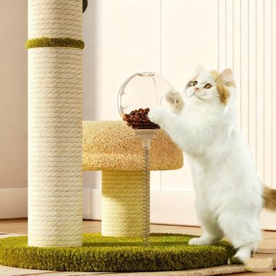 Show full view: NonoPets Palm Tree Cat Tower Tropical Cat Scratching Post & Cozy Lounge, Large slide 6 of 7