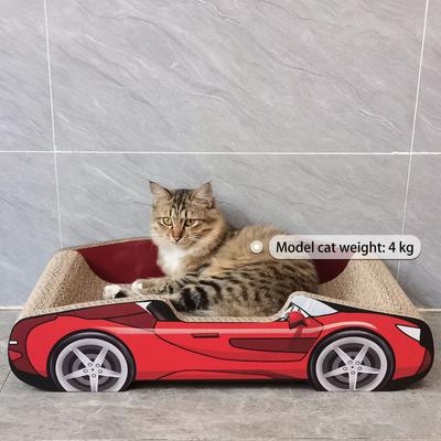 Show full view: NonoPets Sports Car Scratcher Lounge Cat Bed, Red slide 3 of 6