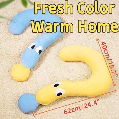 Show full view: NonoPets Soft C-Shaped Pet Dog & Cat Pillow, Yellow slide 3 of 9