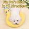 Show in main carousel: NonoPets Soft C-Shaped Pet Dog & Cat Pillow, Yellow slide 4 of 9