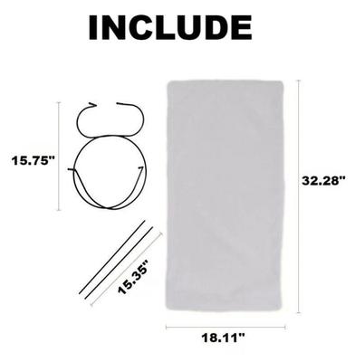 Show full view: NonoPets S-Shaped Hanging Hammock Elevated Cat Bed, Grey slide 5 of 6