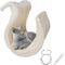 Show in main carousel: NonoPets S-Shaped Hanging Hammock Elevated Cat Bed, Beige slide 7 of 8