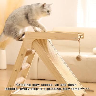 Show full view: NonoPets 3-in-1 20.5-in Hemp Cat Scratching Ramp with Rest Platform slide 6 of 7