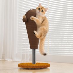 NonoPets Chicken Leg 22.4-in Hemp Cat Scratching Post with Toy slide 2 of 9