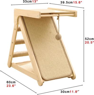 Show full view: NonoPets 3-in-1 20.5-in Hemp Cat Scratching Ramp with Rest Platform slide 3 of 7