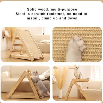 Show full view: NonoPets 3-in-1 20.5-in Hemp Cat Scratching Ramp with Rest Platform slide 4 of 7