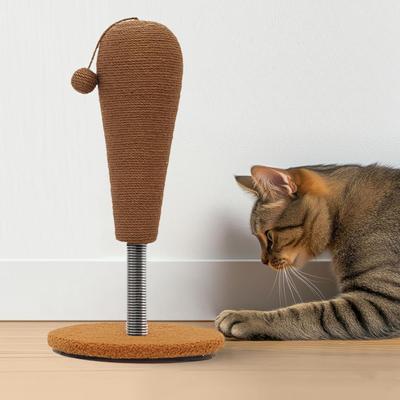Show full view: NonoPets Chicken Leg 22.4-in Hemp Cat Scratching Post with Toy slide 8 of 9