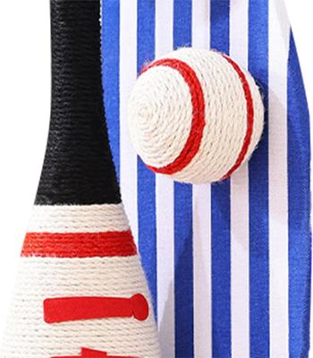 Show full view: NonoPets Baseball Bat 24.8-in Hemp Cat Scratching Post with Ball Toy slide 3 of 7