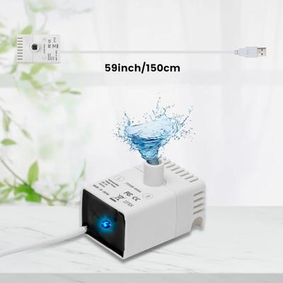 Show full view: EOX Cat Fountain Replacement Pump, Compatible with EOX Ceramic & Plastic Cat Fountains, White, Small slide 3 of 5