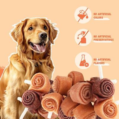 Show full view: Pawmate Chicken & Duck Roll & Rawhide Stick Dog Chews, 11-oz bag, 4 count slide 8 of 10