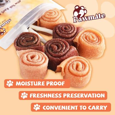 Show full view: Pawmate Chicken & Duck Roll & Rawhide Stick Dog Chews, 11-oz bag, 4 count slide 9 of 10