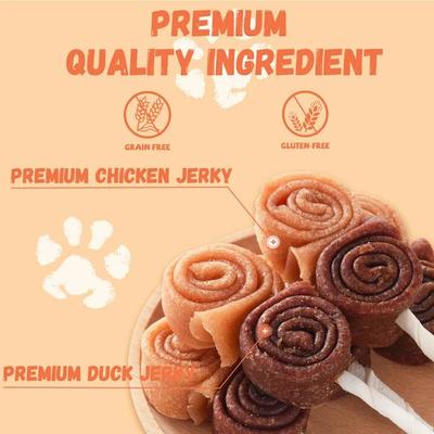 Show full view: Pawmate Chicken & Duck Roll & Rawhide Stick Dog Chews, 11-oz bag, 4 count slide 5 of 10