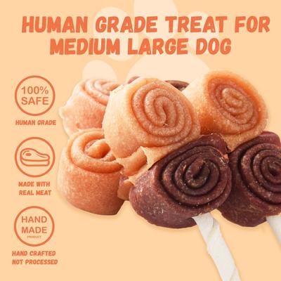 Show full view: Pawmate Chicken & Duck Roll & Rawhide Stick Dog Chews, 11-oz bag, 4 count slide 4 of 10