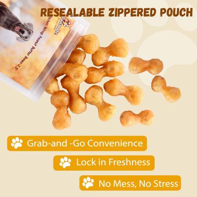 Show full view: Pawmate Chicken & 2.5-inch Peanut Butter Bones Dog Treats, 11-oz bag slide 7 of 10