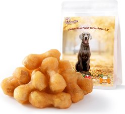 Pawmate Chicken & 2.5-inch Peanut Butter Bones Dog Treats, 11-oz bag