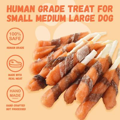 Show full view: Pawmate Cod Skin & Hot Dogs Flavor Dog Chews, 11-oz bag slide 4 of 10