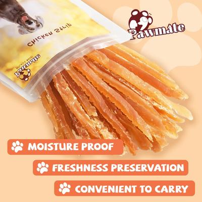Show full view: Pawmate Chicken Jerky Dog Treats, 11-oz bag slide 6 of 10