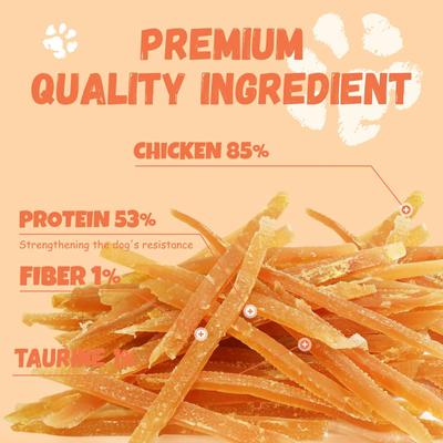 Show full view: Pawmate Chicken Jerky Dog Treats, 11-oz bag slide 3 of 10