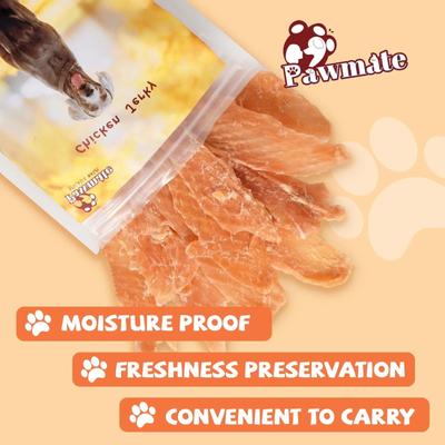 Show full view: Pawmate Chicken Low-Fat Jerky Dog Treats, 11-oz bag slide 6 of 10