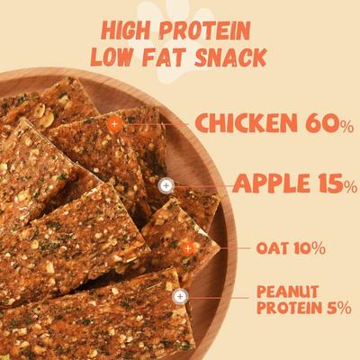 Show full view: Pawmate Chicken Apple Jerky Dog Treats, 11-oz bag, 12 count slide 4 of 9